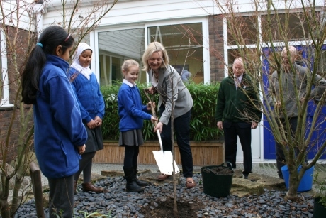 The Environment Secretary Planted A Cherry Tree To Mark The Launch Of The School Tree Planting Project